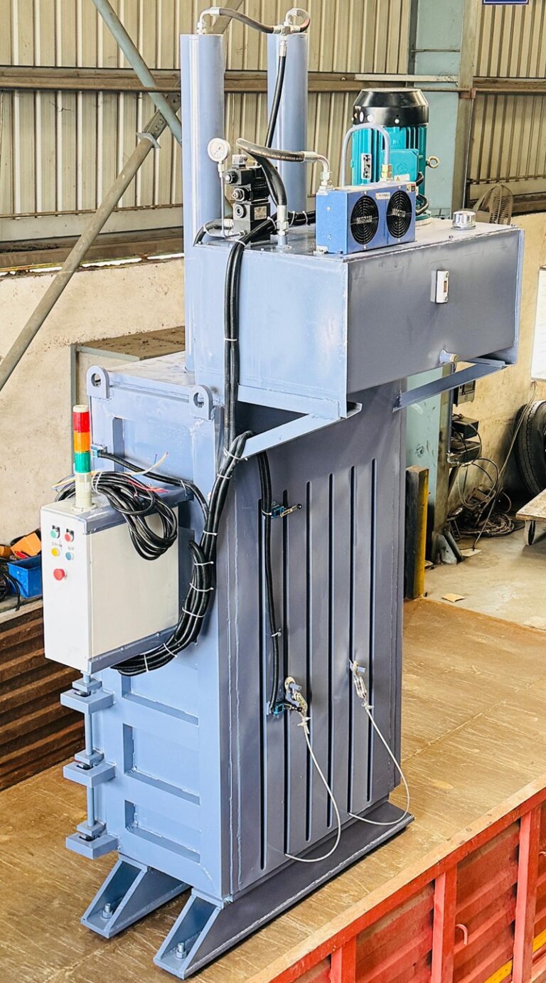 scrap baling machine