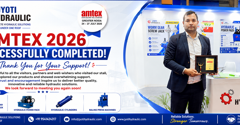 Jyoti Hydraulic Successfully Completes AMTEX 2026 Greater Noida